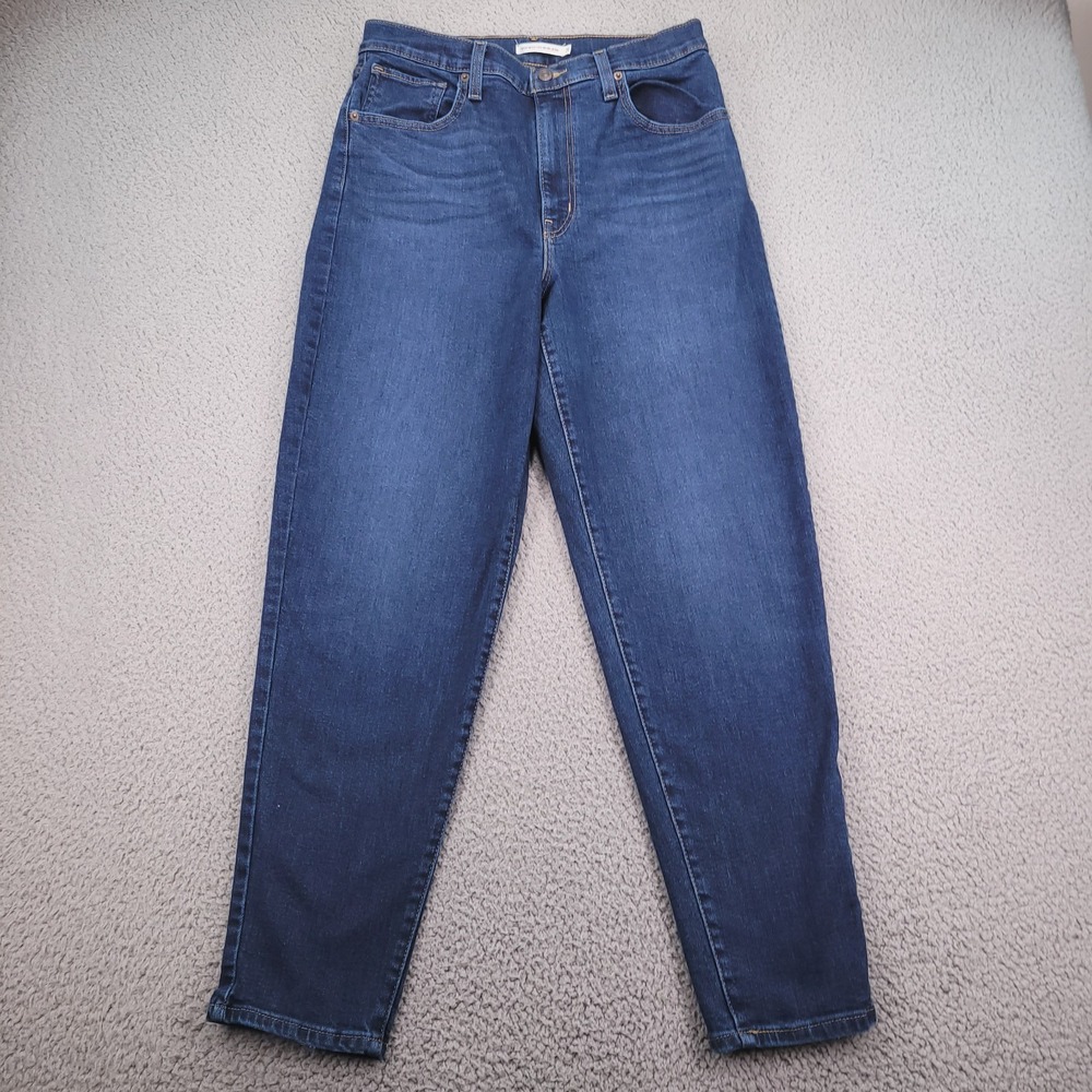 LEVIS Jeans Size 31 High Waisted Mom Tapered Leg Dark Wash Denim 30x29